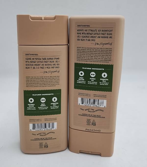 2 PACK!! DR. SQUATCH Shampoo AND Conditioner Set - Pine Tar