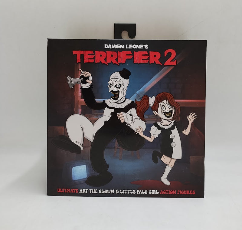 NECA Terrifier 2 Ultimate Art the Clown & Little Pale Girl 7” Figure SEE DETAILS