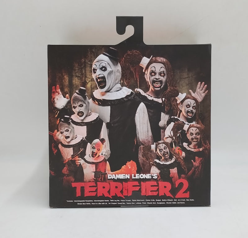 NECA Terrifier 2 Ultimate Art the Clown & Little Pale Girl 7” Figure SEE DETAILS