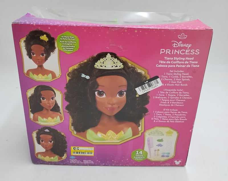 Disney Princess Tiana Styling Head 14-pieces SEE DETAILS