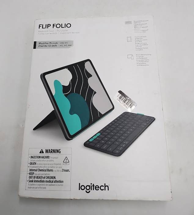 Logitech 13" Flip Folio for iPad Pro Air 13in **BRAND NEW, OPEN BOX**