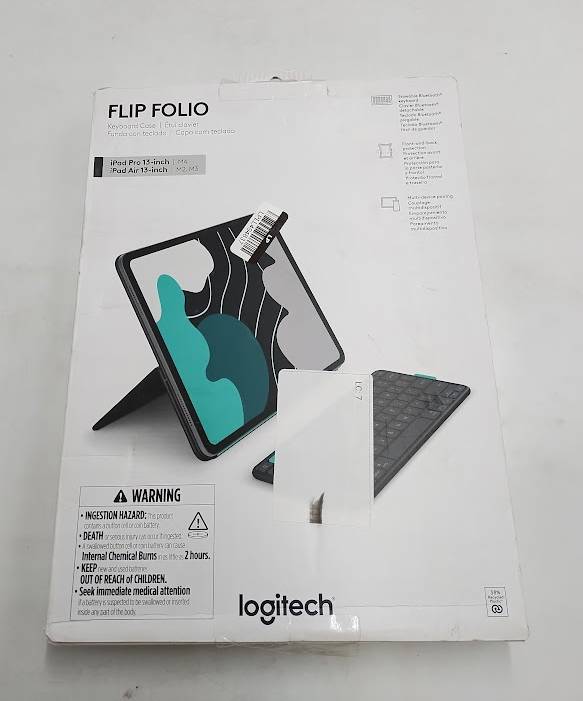 Logitech 13" Flip Folio for iPad Pro Air 13In **BRAND NEW, OPEN BOX**