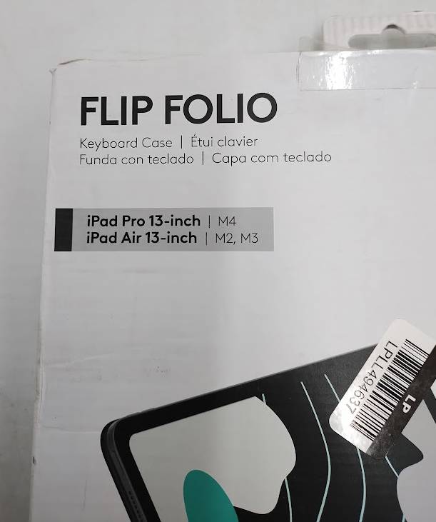 Logitech 13" Flip Folio for iPad Pro Air 13In **BRAND NEW, OPEN BOX**