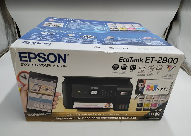 Epson Ecotank ET-2800 Wireless Color All-In-One Supertank Printer - Black
