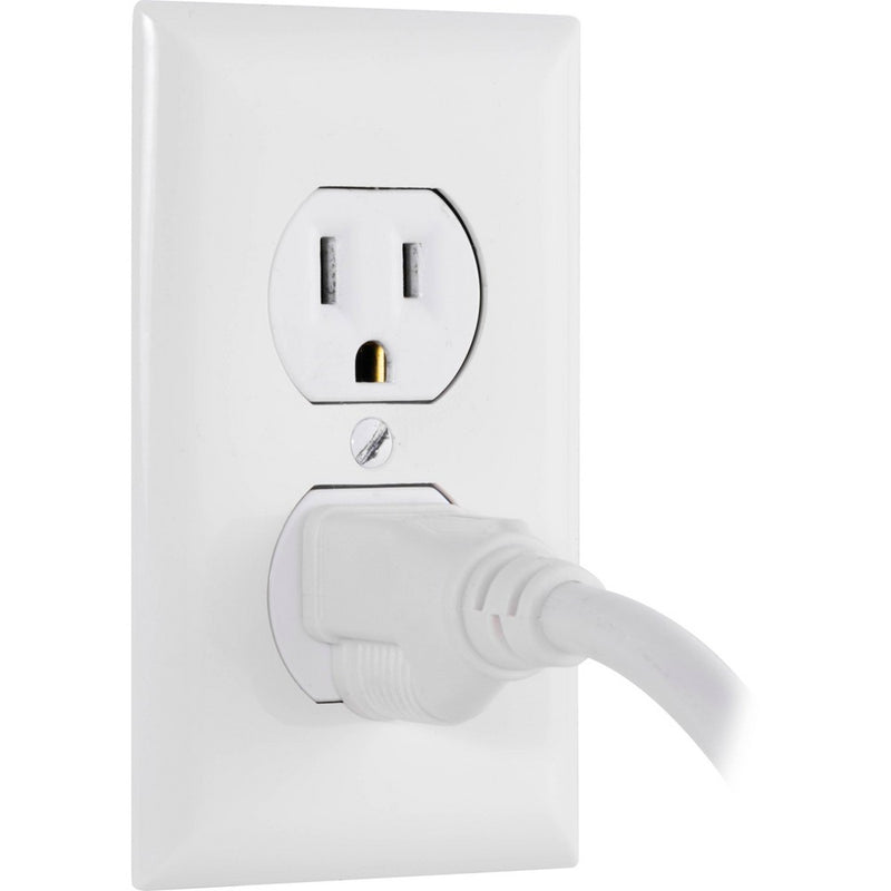 GE 2ft 2pk Extension Cord With 6 Outlet Power Strip White