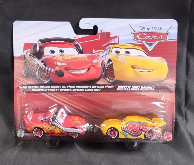 Pixar Cars Lightning McQueen & Rusteze Cruz Ramirez 2-Pack JJW85