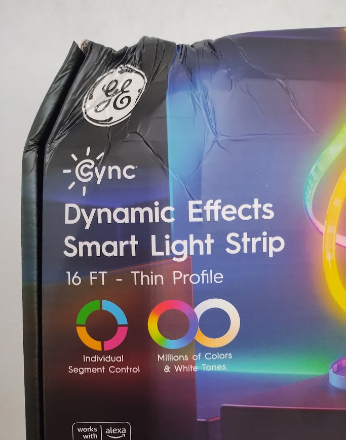 GE 16' CYNC Dynamic Effects Smart LED Color Light Strip Power Supply SEE DETAILS