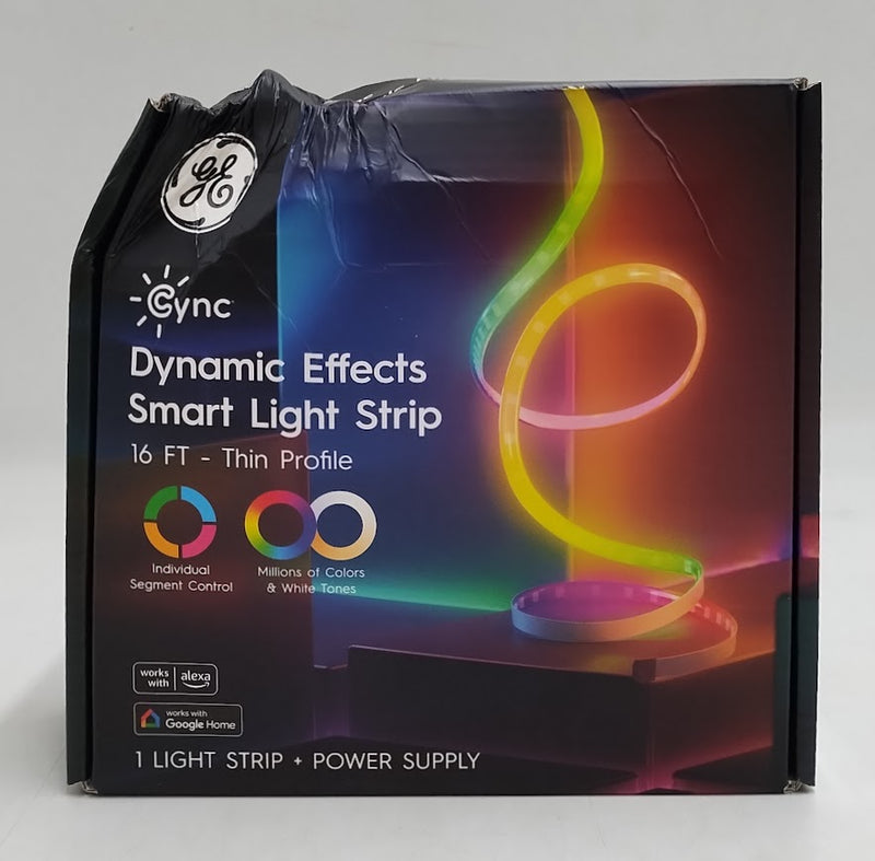 GE 16' CYNC Dynamic Effects Smart LED Color Light Strip Power Supply SEE DETAILS