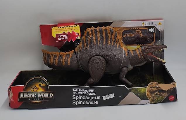 Jurassic World Rebirth Tail Thrasher Spinosaurus Action Figure SEE DETAILS