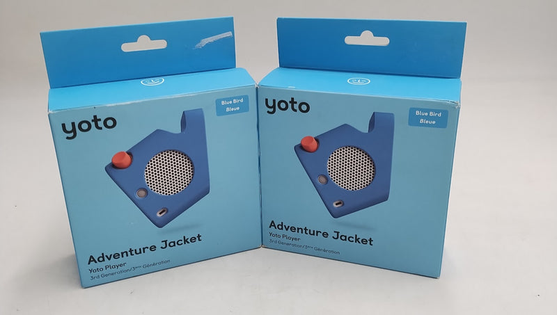 2 LOT!! Yoto Adventure Jacket (3rd Generation) - Blue Bird: Silicone Learning Accessory