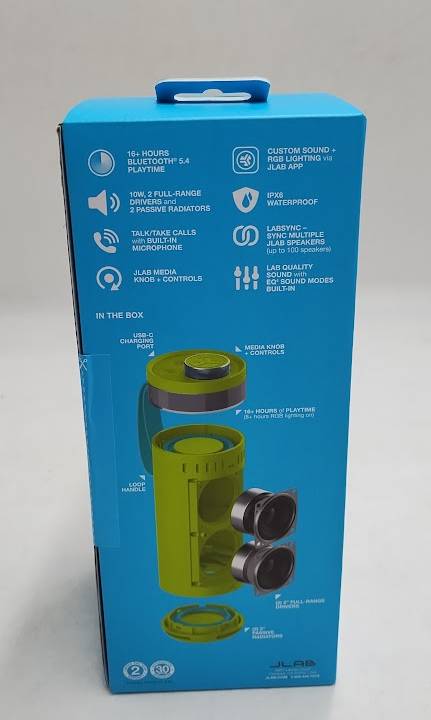 JLab Go Party Portable Speaker - Lime Green