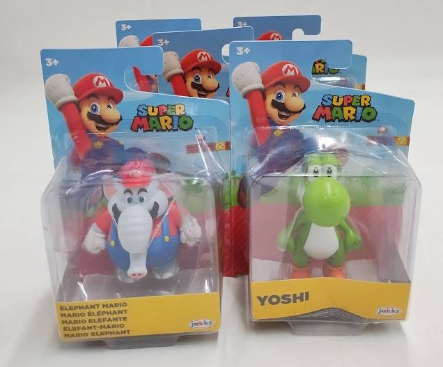 LOT OF 5 !! Nintendo Articulation - Green Yoshi & Elephant Mario - SEE DETAILS