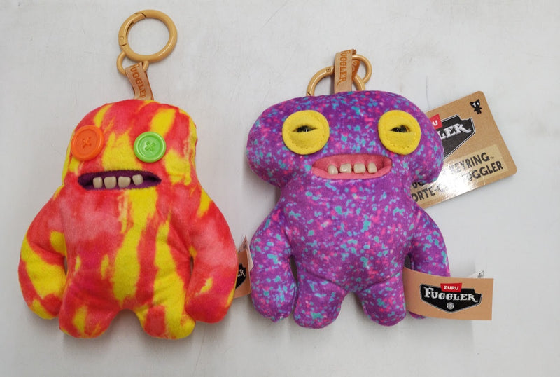 2 PACK!! Fuggler Keyring Charms - Sasquoosh-Squidge