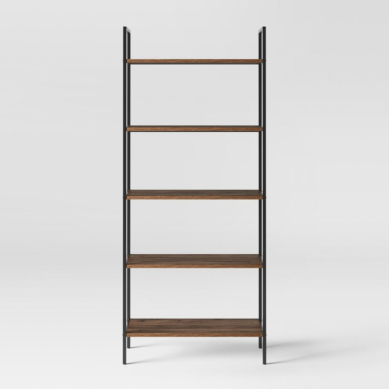 72" Loring 5 Shelf Ladder Bookcase Walnut - Project 62 (LOCAL PICKUP ONLY)