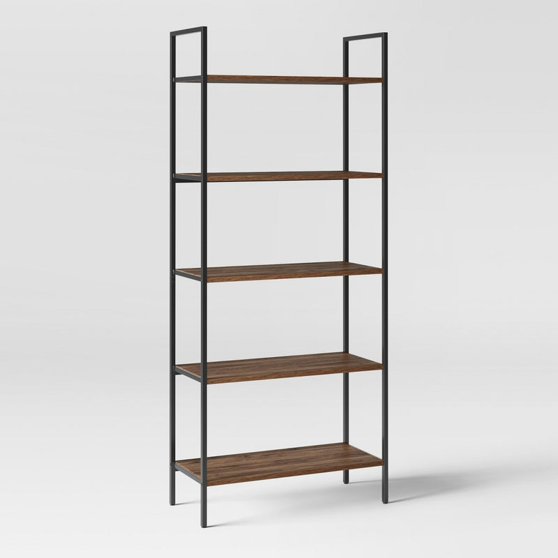 72" Loring 5 Shelf Ladder Bookcase Walnut - Project 62 (LOCAL PICKUP ONLY)