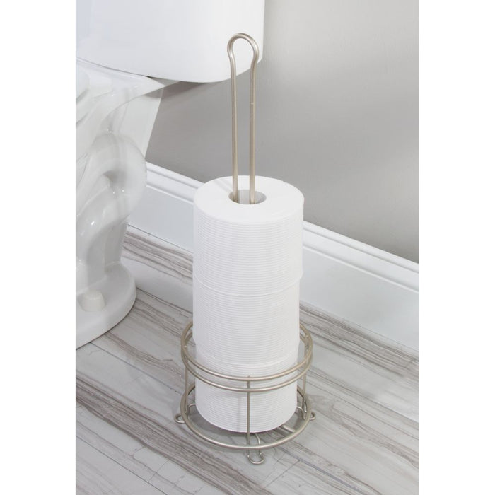3 Roll Pearl Freestanding Toilet Tissue Holder Silver - Threshold&