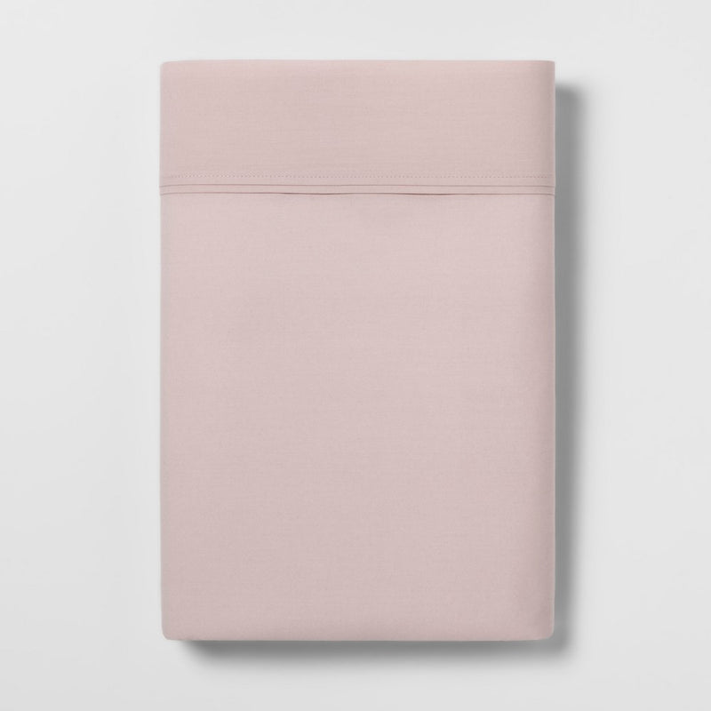 Ultra Soft Flat Sheet (Twin Extra Large) Soft Pink 300 Thread Count - Threshold