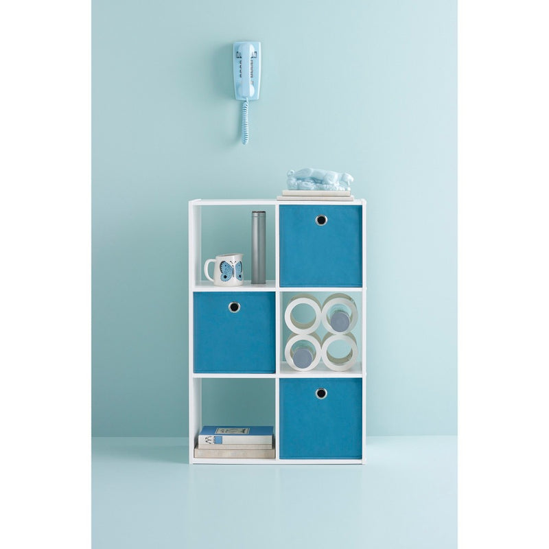 6-Cube Organizer Shelf White 11" - Room Essentials& (LOCAL PICKUP ONLY)