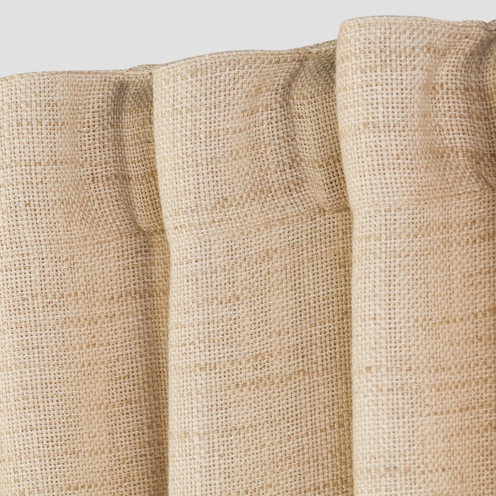 Textured Weave Back Tab Window Curtain Panel Cream (54"x95") - Threshold&