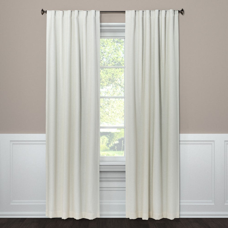 95"x50" Aruba Blackout Curtain Panels Sour Cream - Threshold&