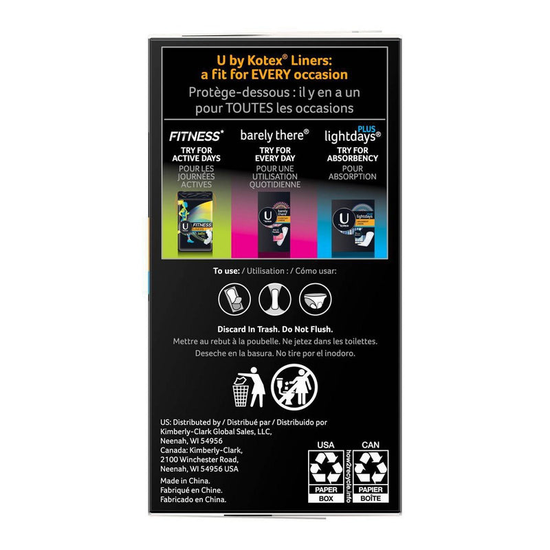 UBK Barely There Liner, Light Absorbency, 100ct