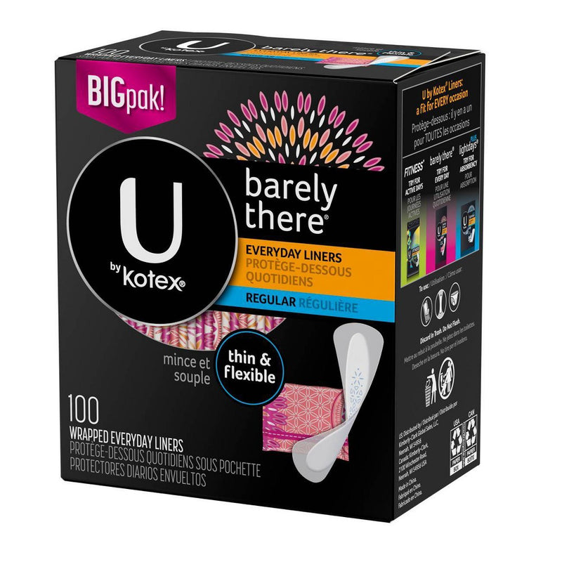 UBK Barely There Liner, Light Absorbency, 100ct