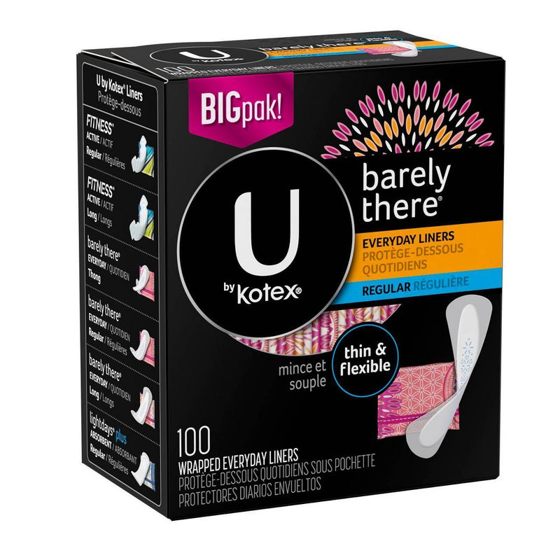 UBK Barely There Liner, Light Absorbency, 100ct