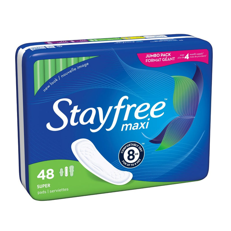 Stayfree Maxi Pads (without Wings) - Unscented - Super - 48ct