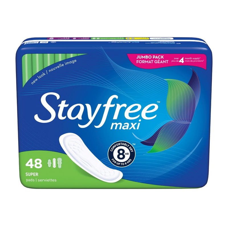 Stayfree Maxi Pads (without Wings) - Unscented - Super - 48ct