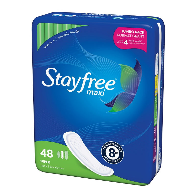Stayfree Maxi Pads (without Wings) - Unscented - Super - 48ct