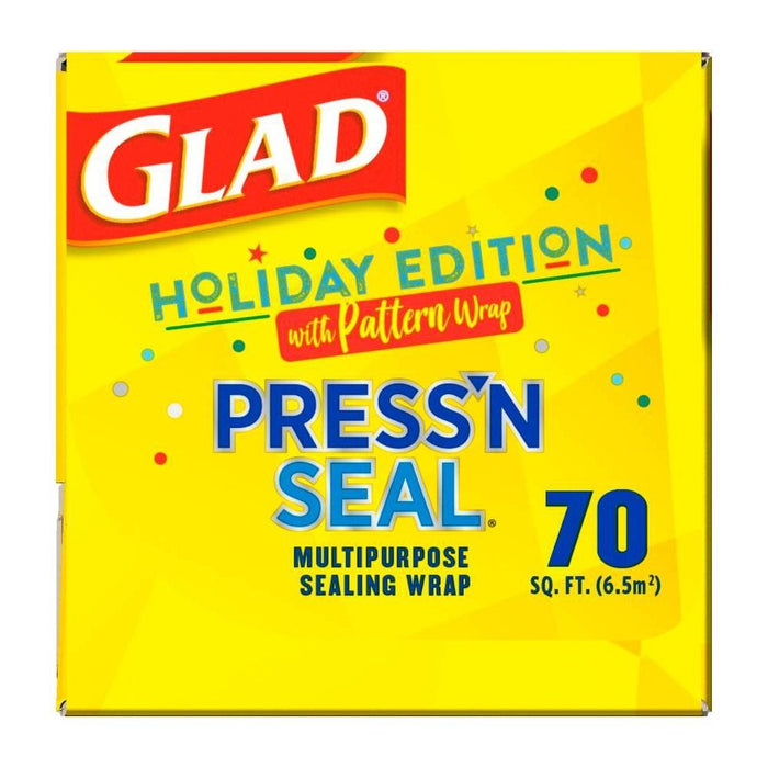 Glad Press'n Seal Plastic Food Wrap - Holiday Edition - 70 sq ft
