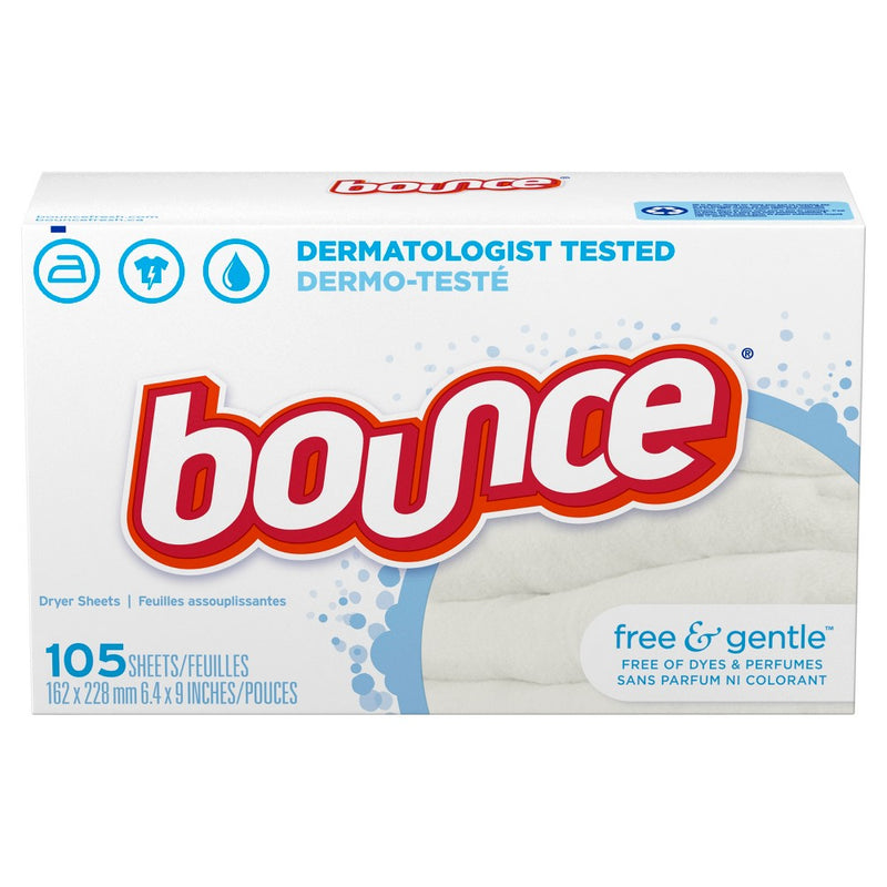 Bounce Free & Sensitive Fabric Softener Sheets 105 ct