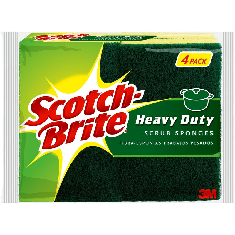Scotch-Brite  Heavy Duty Scrub Sponge - 4pk