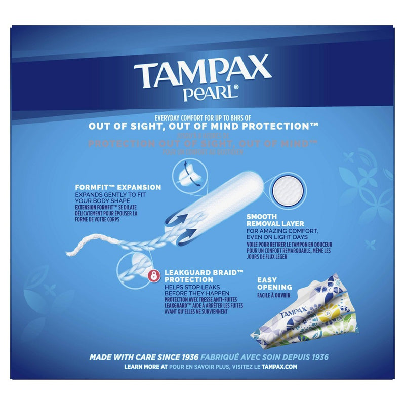 Tampax Pearl Tampons - Regular Absorbency - Plastic - 50ct