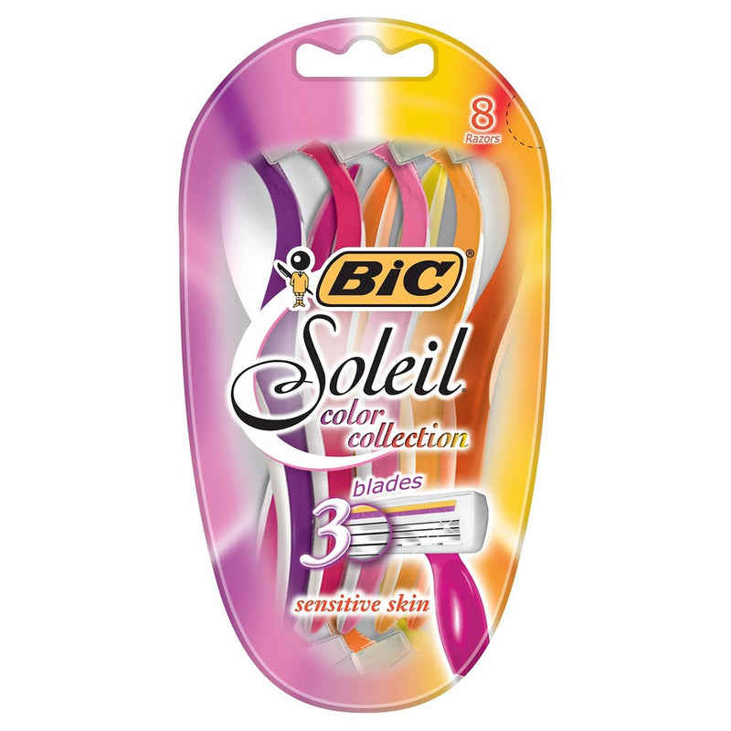 BIC Soleil Triple Blade Disposable Razor for Women - 8ct