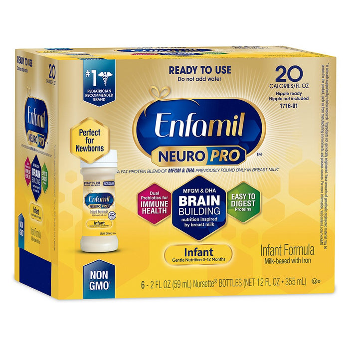 Enfamil NeuroPro Infant Formula Ready to Use Bottles - 6ct/2 fl oz Each