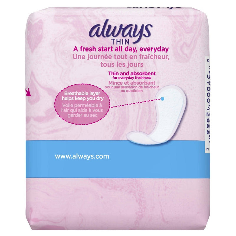 Always Thin Daily Liners - 20ct