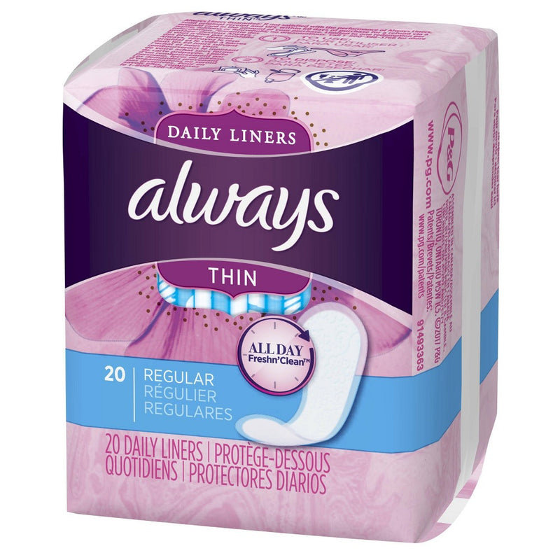 Always Thin Daily Liners - 20ct