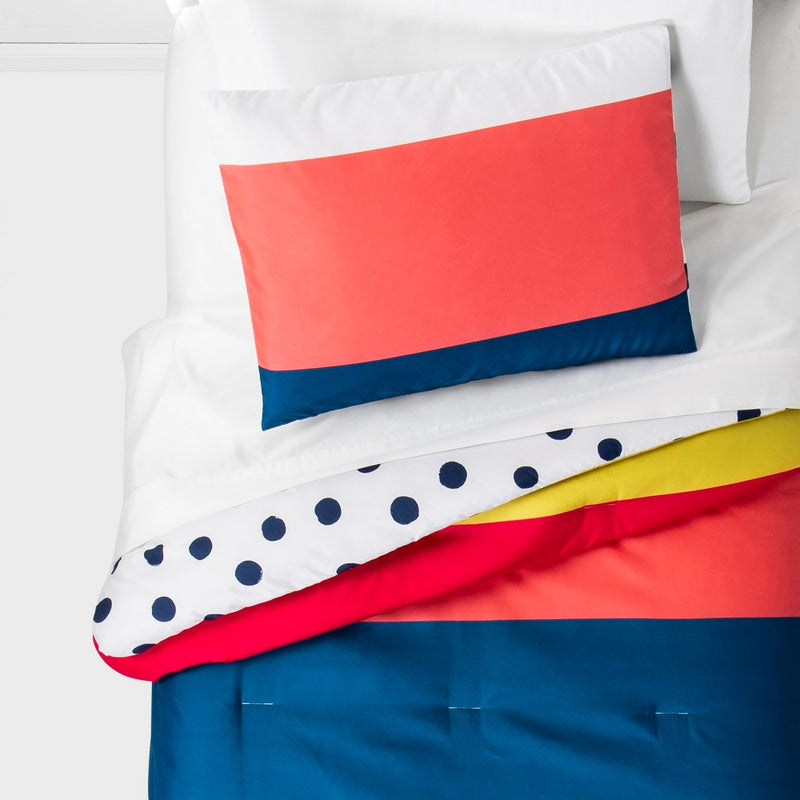 Toddler Multi Stripe Reversible Comforter - Pillowfort (LOCAL PICKUP ONLY)