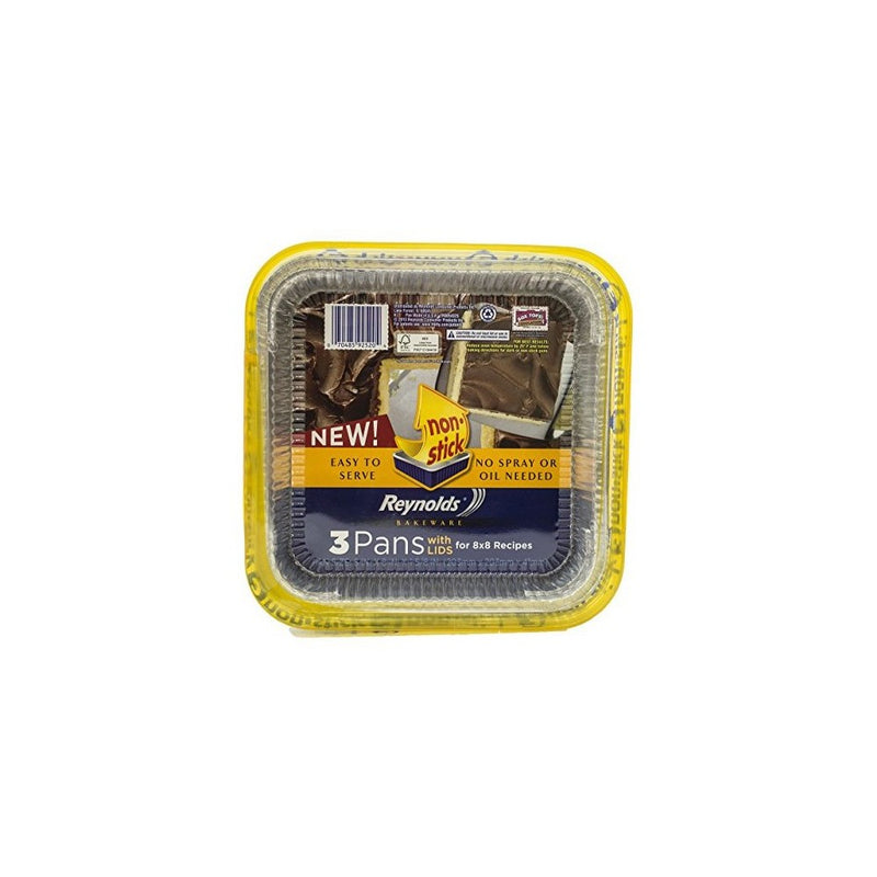 Reynolds Disposable Bakeware Non-Stick Pans with Lids - 3ct