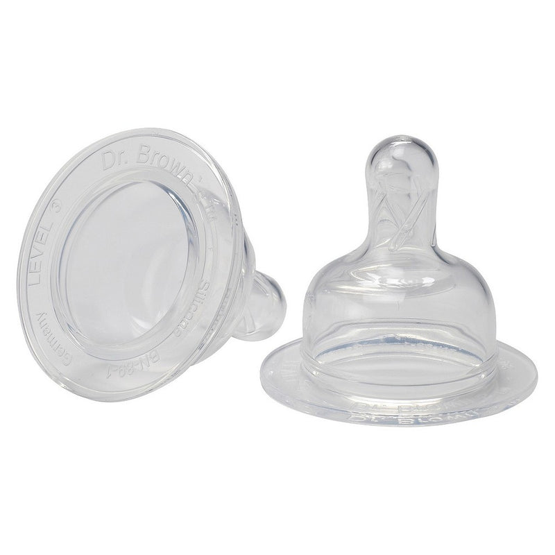 Dr. Brown's Wide Neck Nipples Level 3 (2pk)