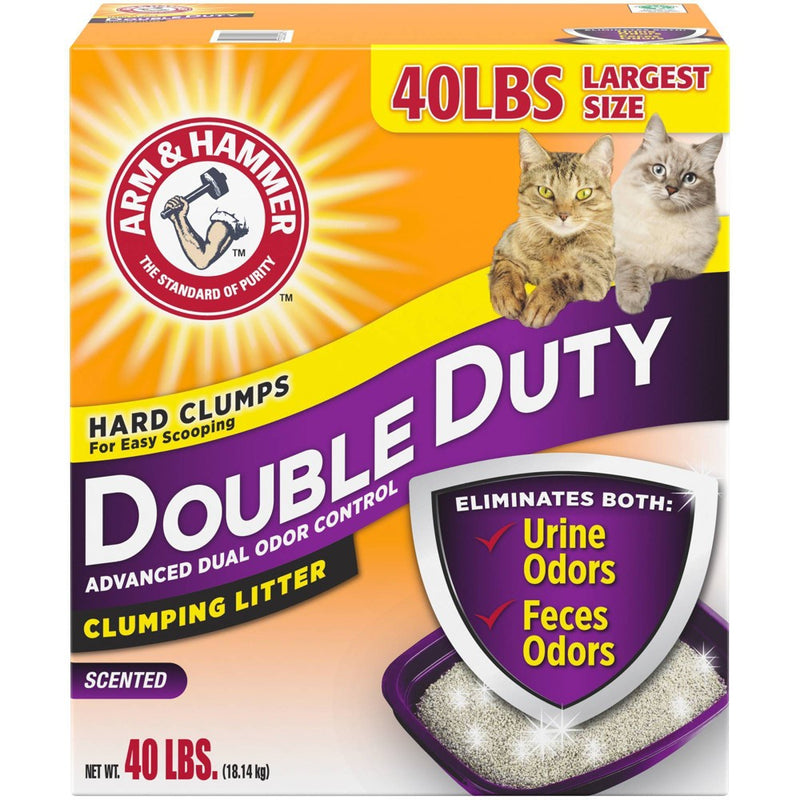 Arm & Hammer Double Duty Advanced Odor Control Clumping Cat Litter - 40lbs (LOCAL PICKUP ONLY)