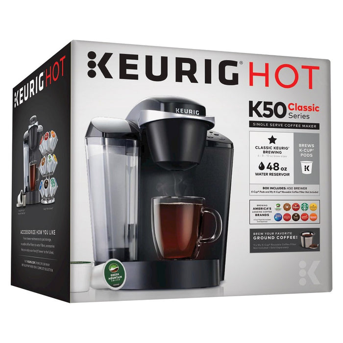 Keurig K-Classic K50 Single-Serve K-Cup Pod Coffee Maker Black