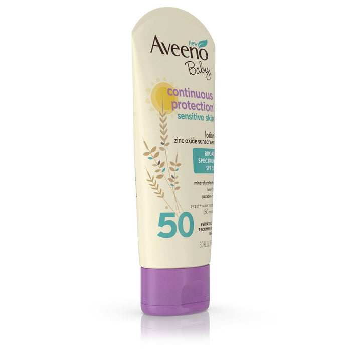 Aveeno Baby Continuous Protection Zinc Oxide Mineral Sunscreen - SPF 50