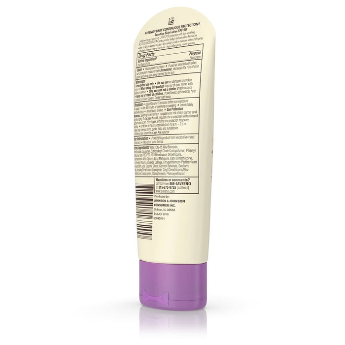 Aveeno Baby Continuous Protection Zinc Oxide Mineral Sunscreen - SPF 50