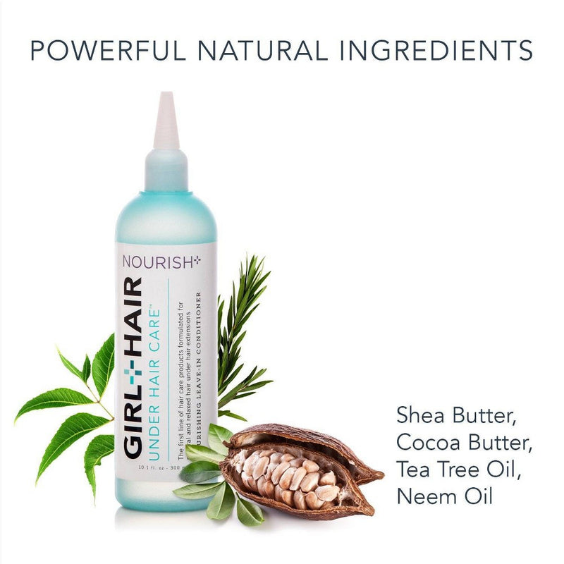 GIRL + HAIR NOURISH+ with Shea Butter & Tea Tree Oil Nourishing Leave-in Conditioner - 10.1 fl oz