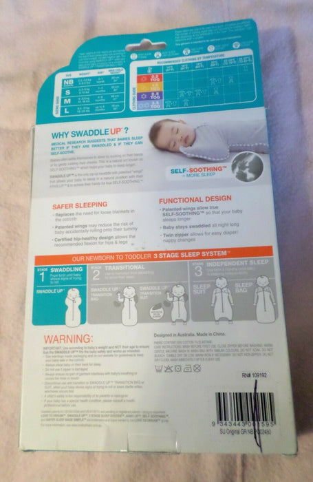 Love To Dream Swaddle UP, Gray, Newborn, 5-8.5 lbs, Dramatically Better Sleep, Allow Baby to Sleep in Their Preferred arms up Position for self-Soothing, snug fit Calms Startle Reflex