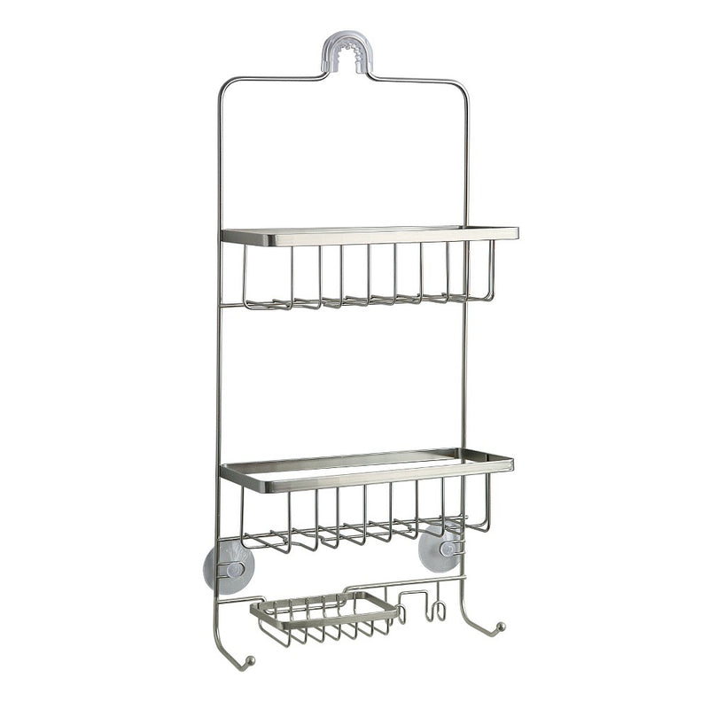 Steel Shower Caddy Brushed Nickel - Made By Design& (LOCAL PICKUP ONLY)