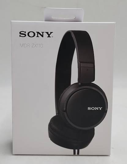 Sony Outdoor Wired Headphones - Black (MDR-ZX110)