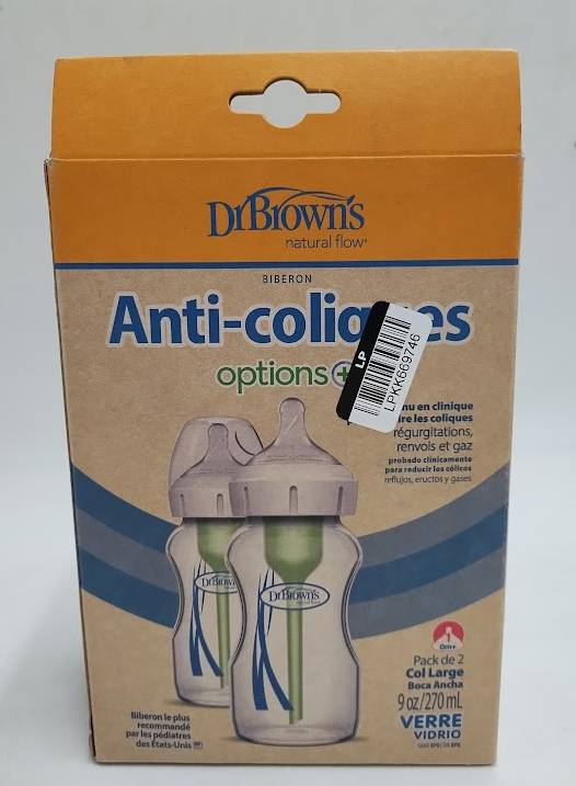 Dr. Brown's Options Glass Baby Bottles 2pk 9oz